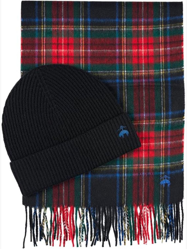 Luxury Wool & Cashmere Scarf & Beanie Gift Set Boxed Winter